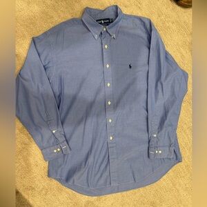 Ralph Lauren Classic Blue Button-Down Shirt